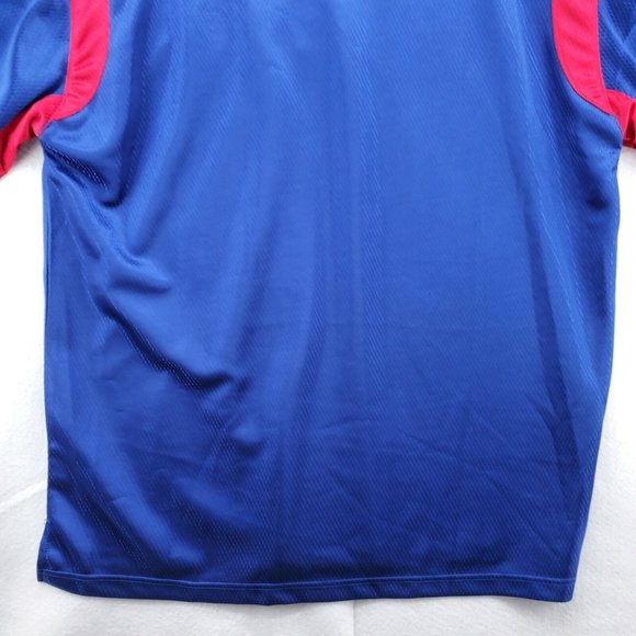 CHICAGO CUBS Shirt Men's Polo By Stiches Logo Blue Baseball Size Extra Large - Picture 10 of 12